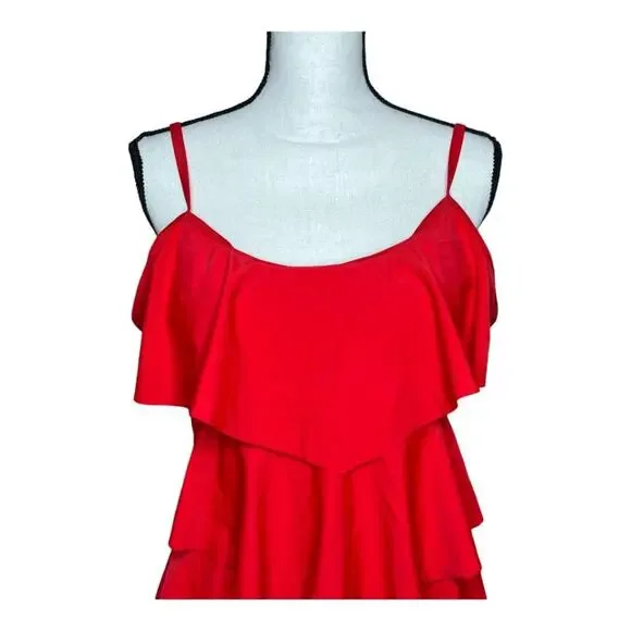 Summer Mae Red Tankini Top Size 2XL - Picture 4 of 6